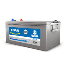 Esan LPM12-210HD / Esan 12V 210Ah 1200CCA Heavy Duty Dual Purpose Deep Cycle AGM Kuru Start&Servis-Ekipman Aküsü